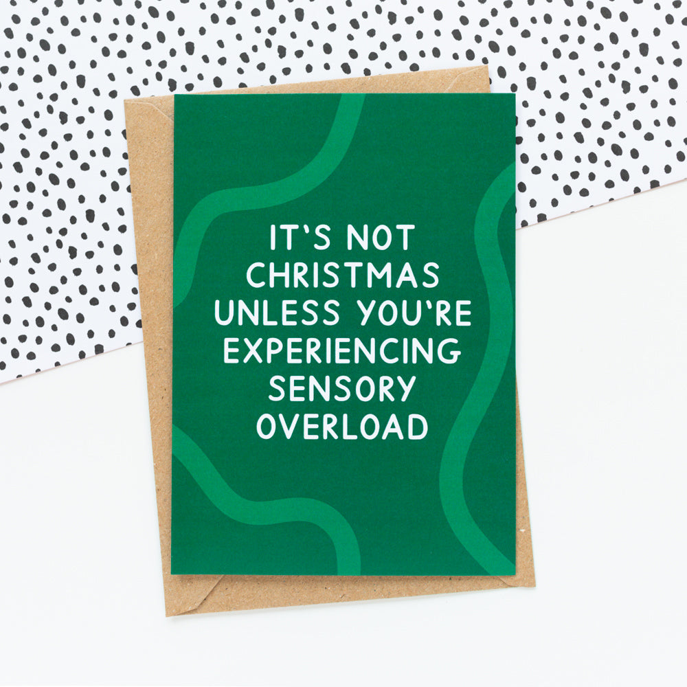 Sensory Overload Neurodivergent Christmas Card