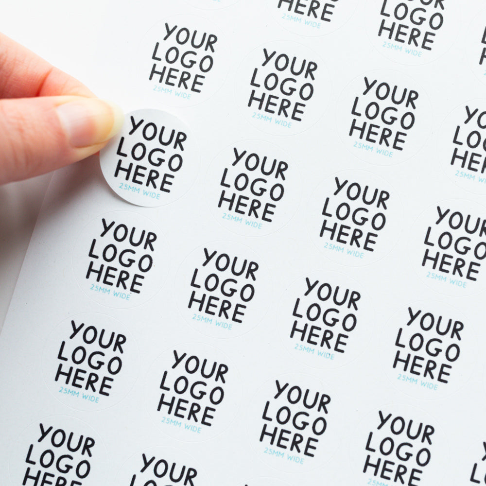 25mm Personalised Logo Stickers