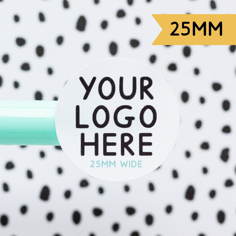 25mm Personalised Logo Stickers