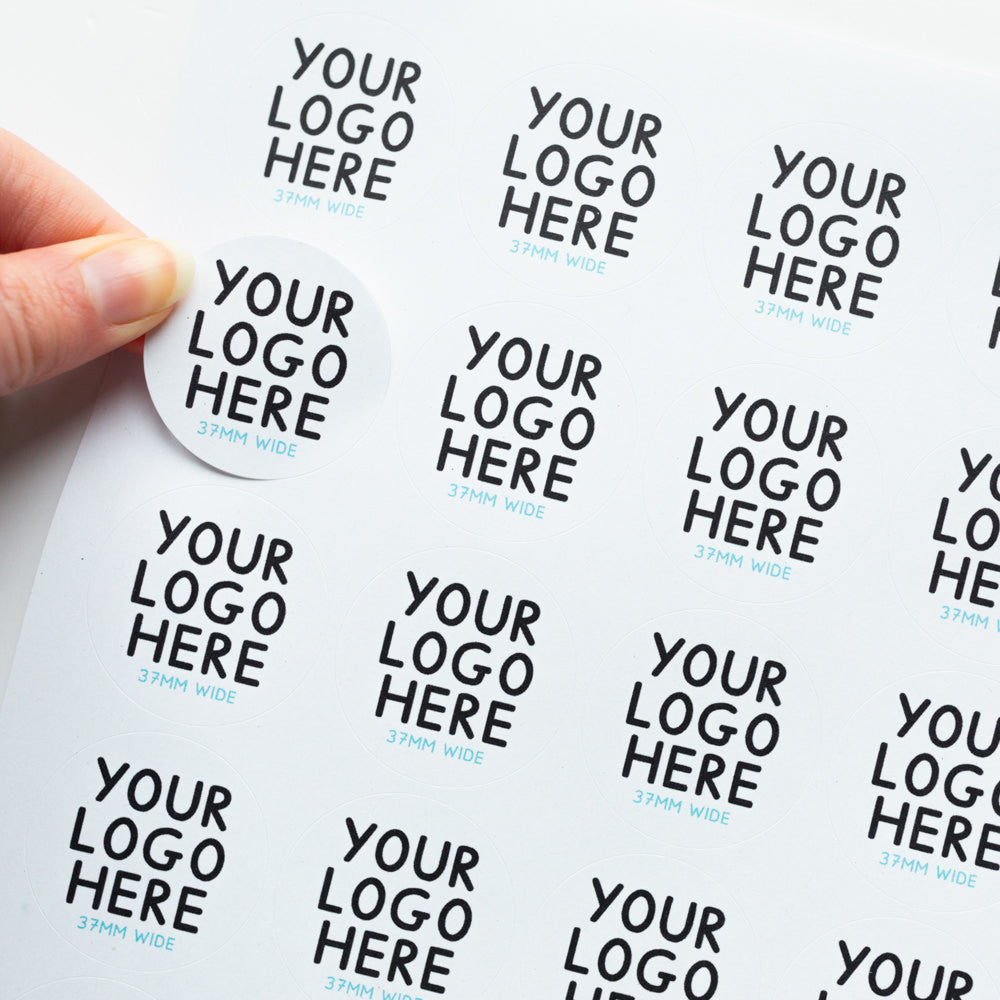 37mm Personalised Logo Stickers