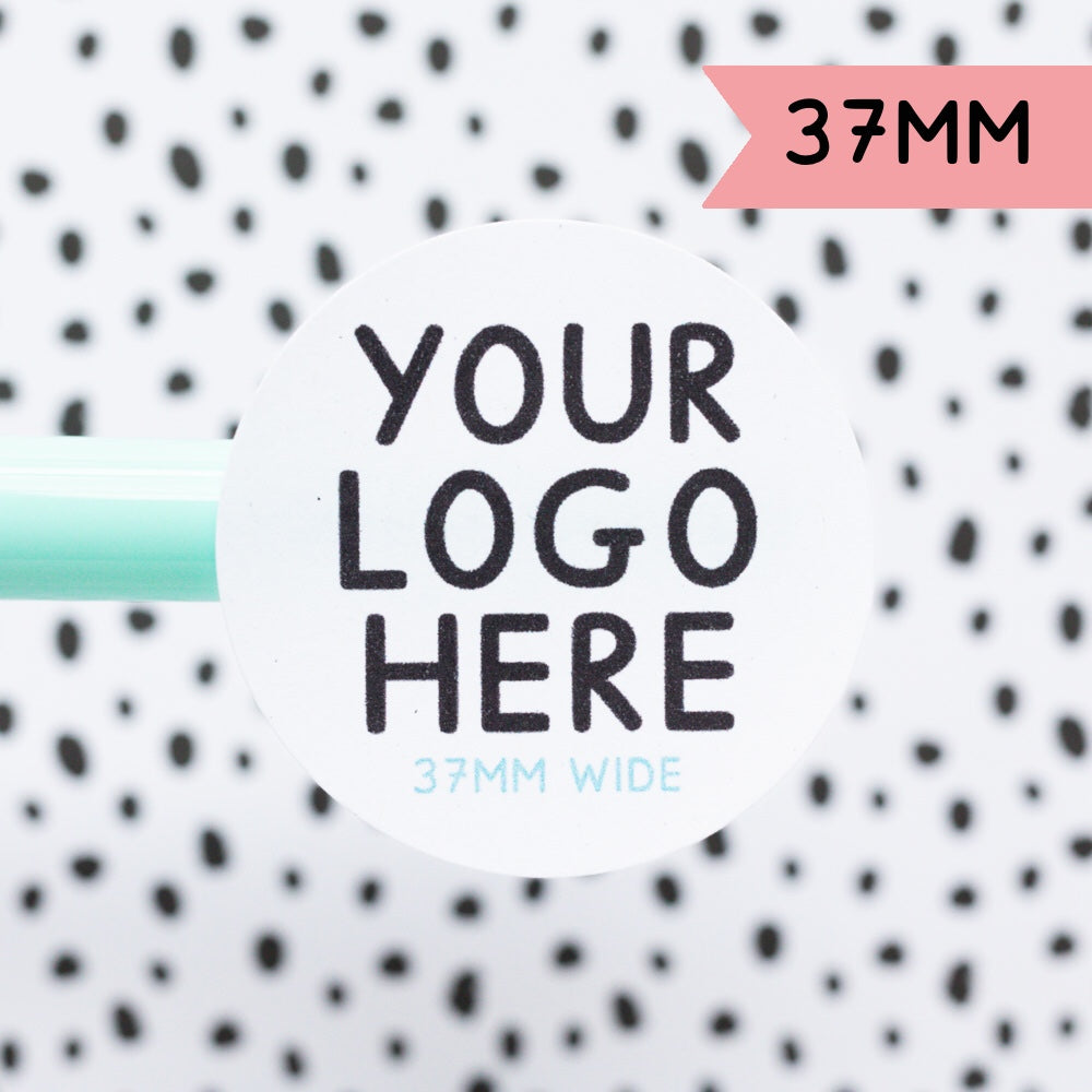 37mm Personalised Logo Stickers