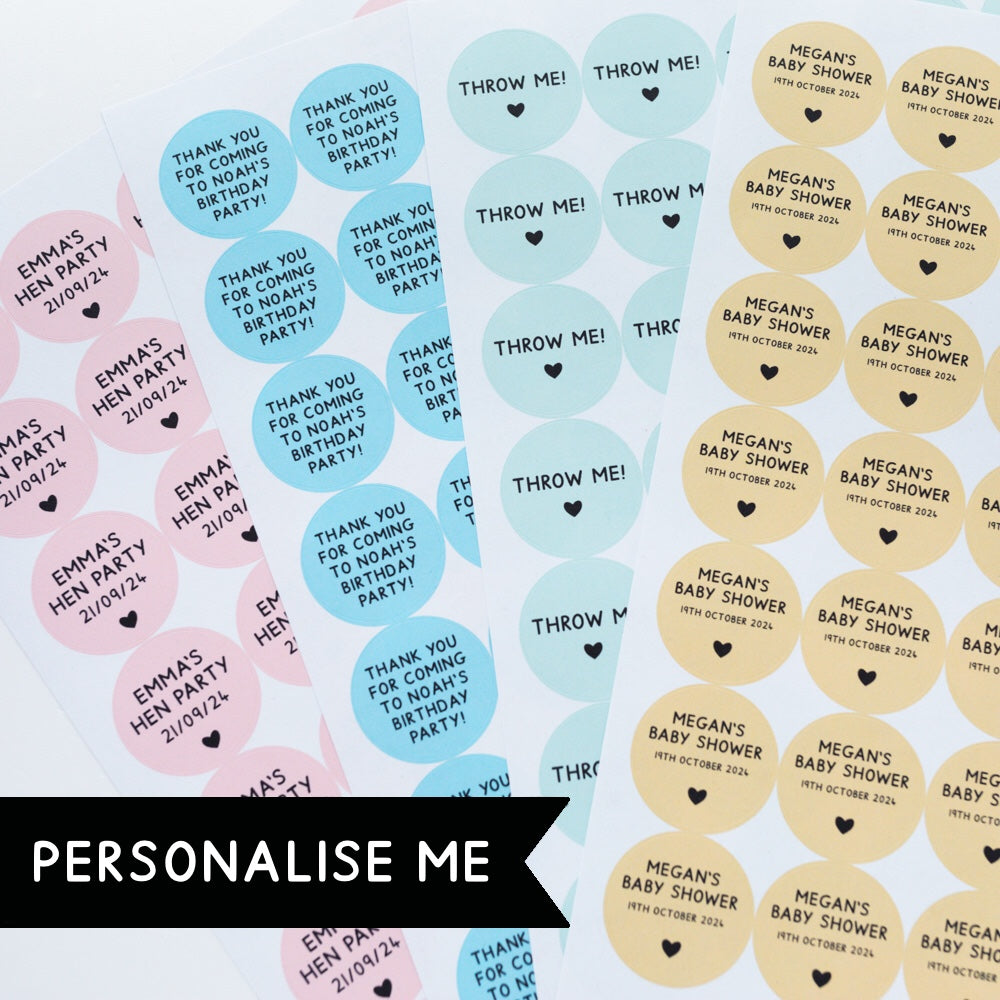 37mm Personalised Stickers