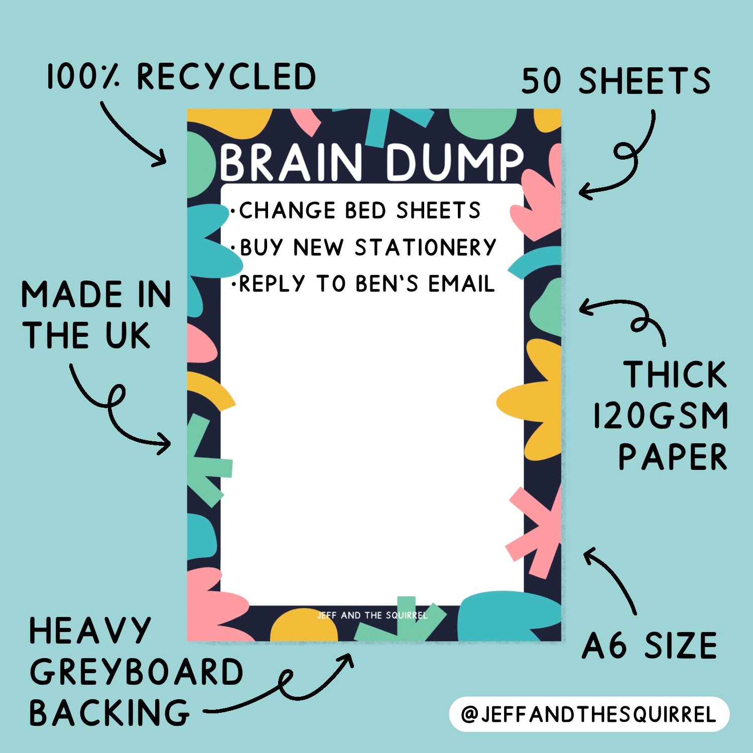 Ocean Tick Box A6 Notepad