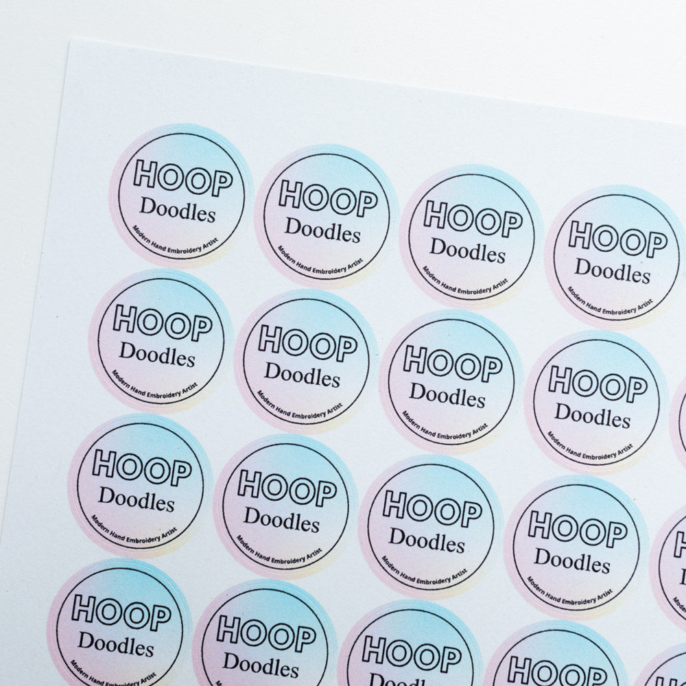 25mm Personalised Logo Stickers