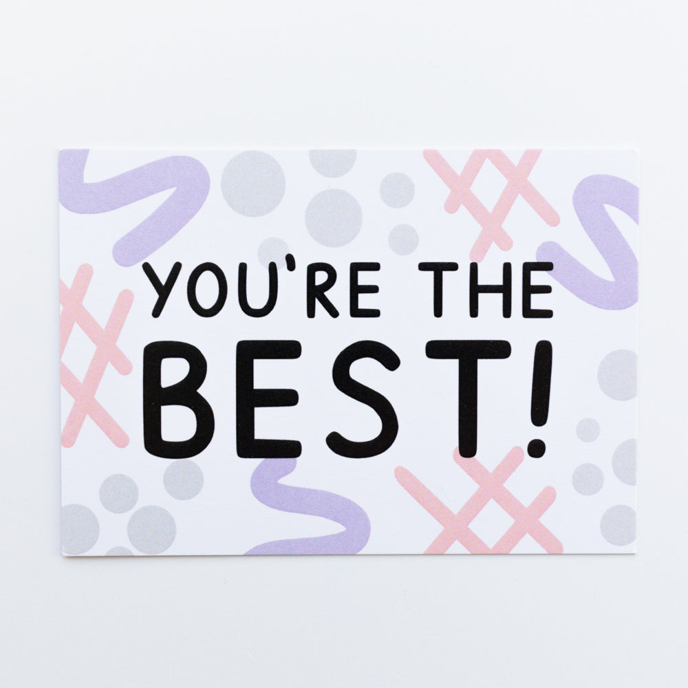 25x You're The Best Mini Notecards