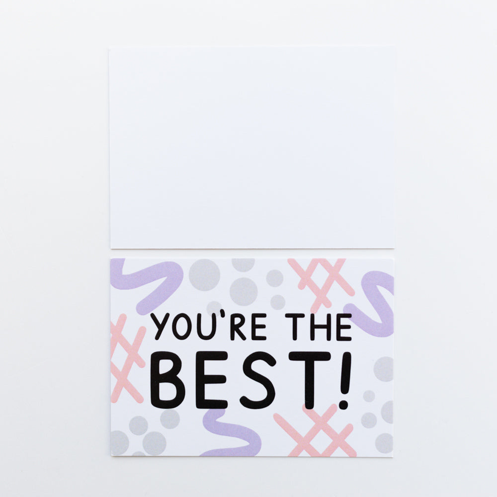 25x You're The Best Mini Notecards