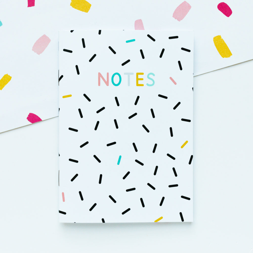 Notes Confetti A6 Notebook