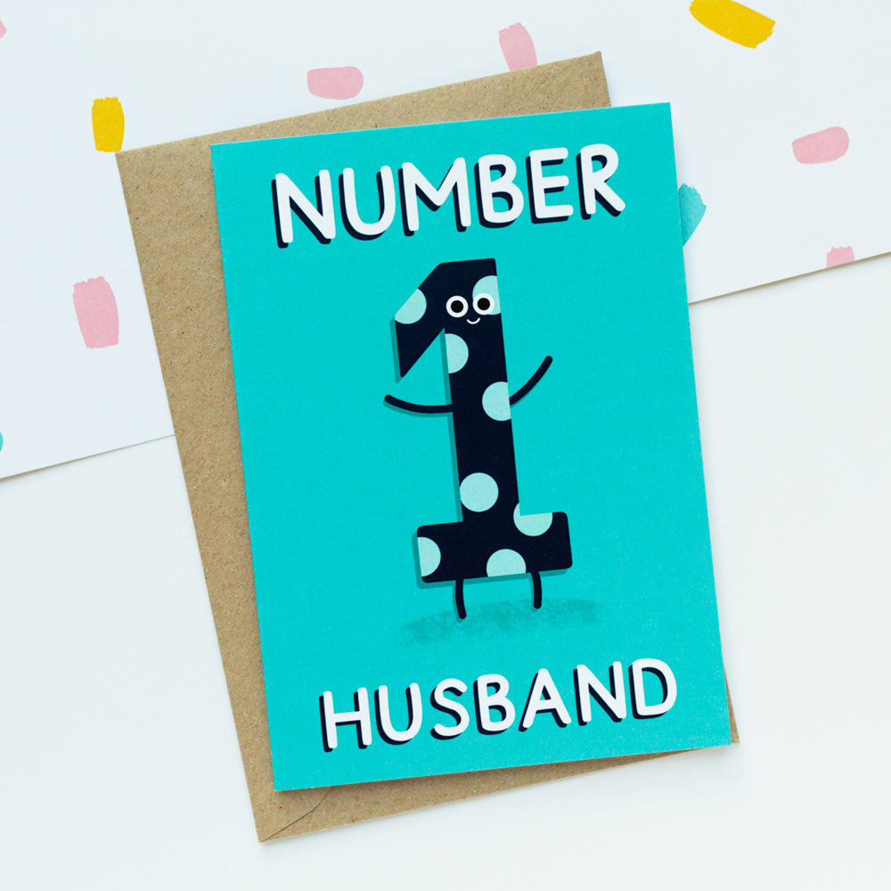 Number 1 Husband Card
