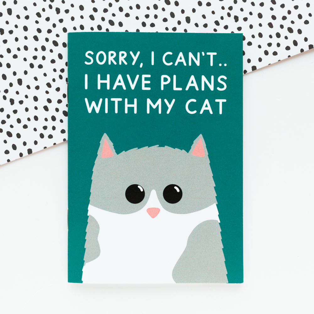 Plans With My Cat A6 Notebook