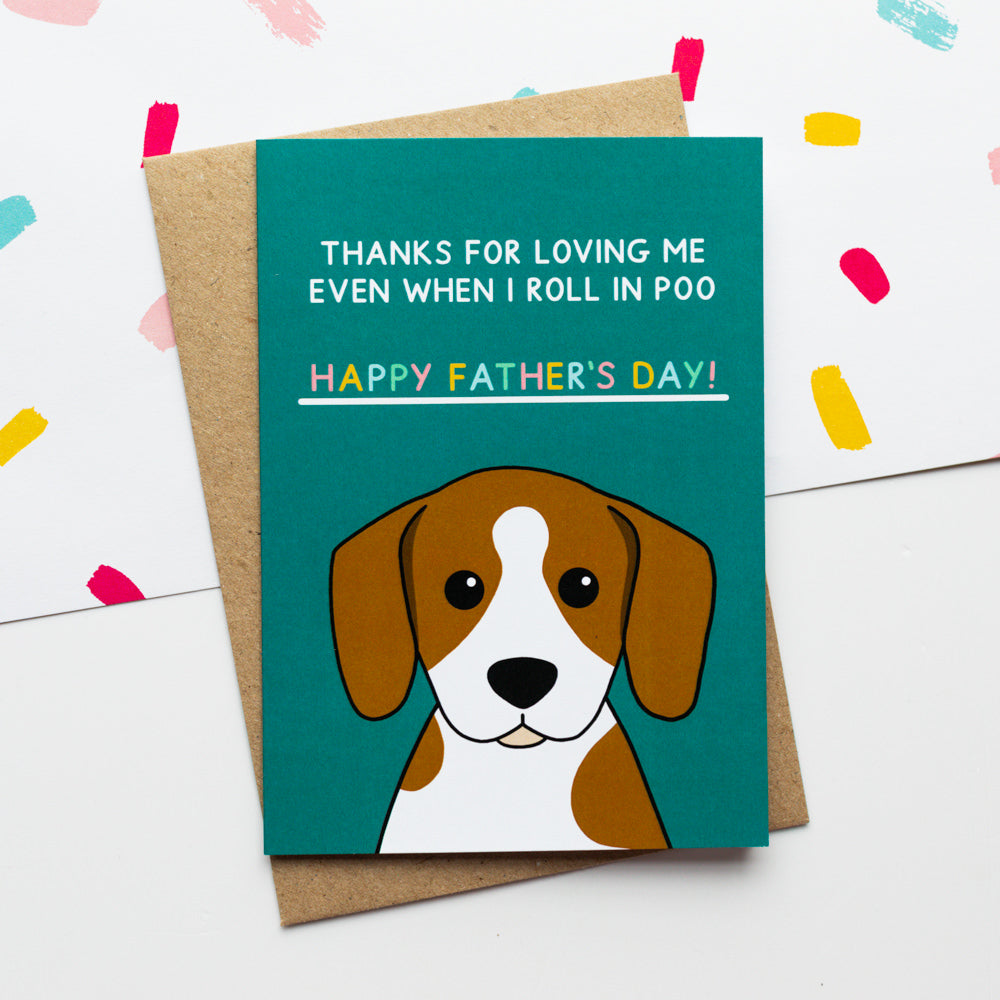 Thanks For Loving Me Dog Card