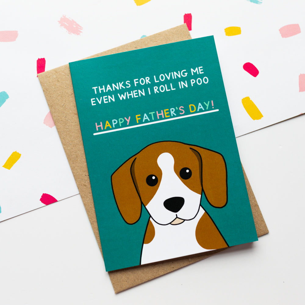 Thanks For Loving Me Dog Card