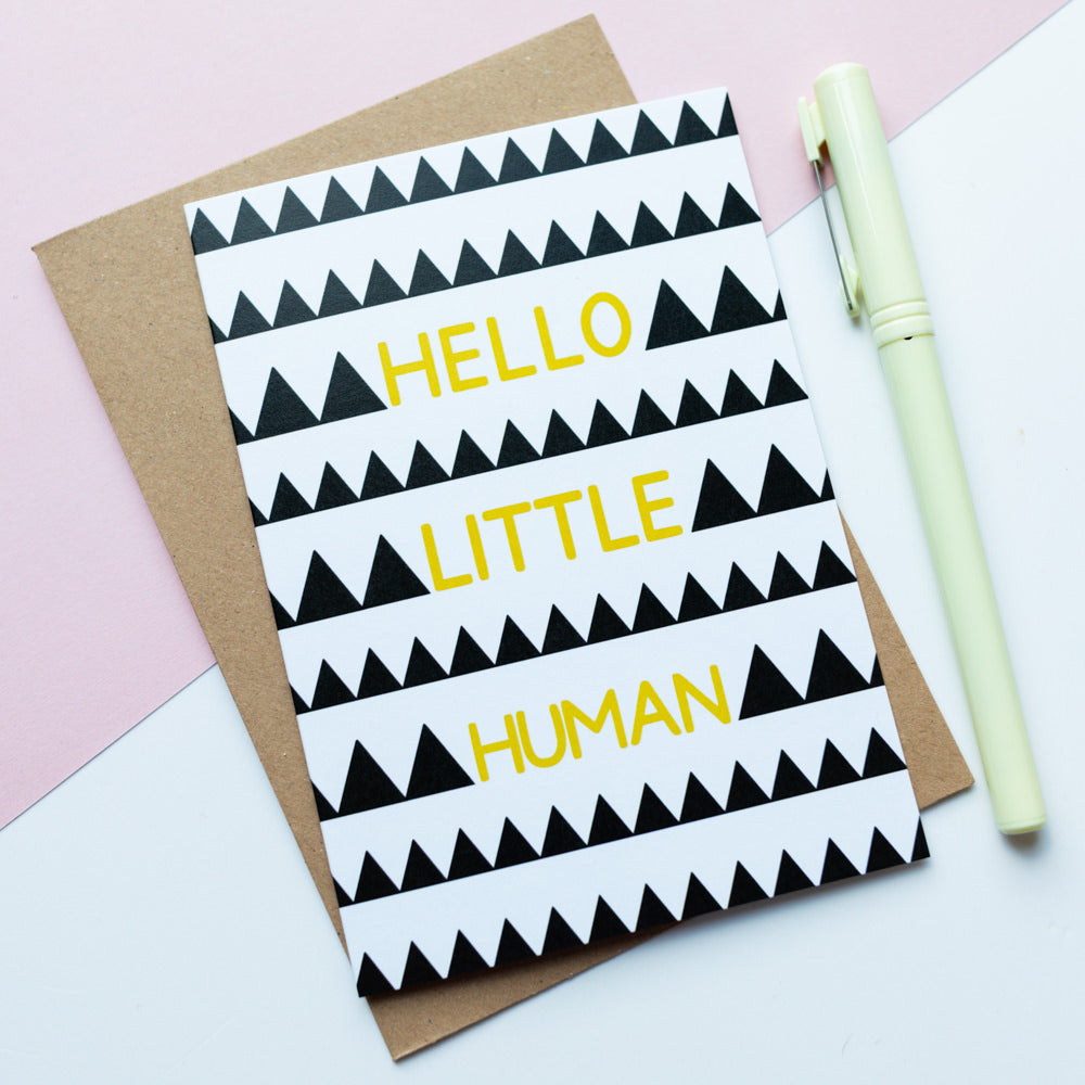 Hello Little Human Card