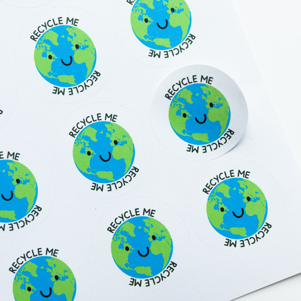 Recycle Me Earth Stickers