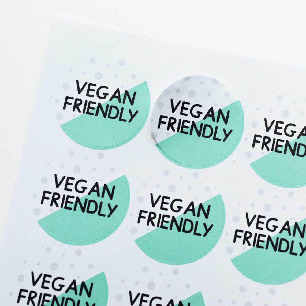 Vegan Friendly Biodegradable Stickers