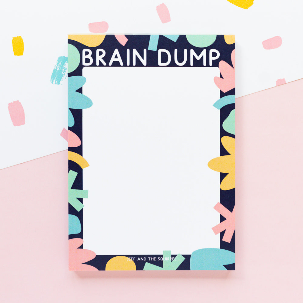 Brain Dump A6 Recycled Notepad