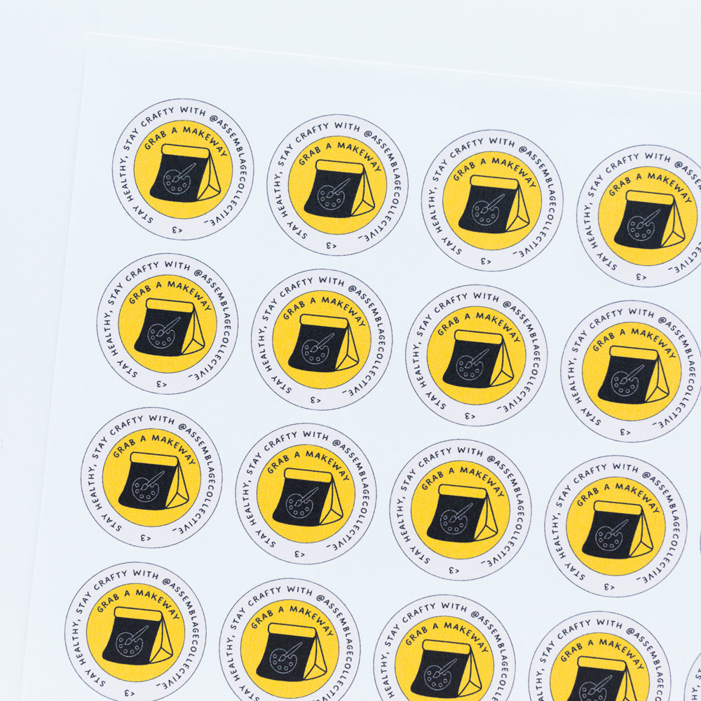 37mm Personalised Logo Stickers