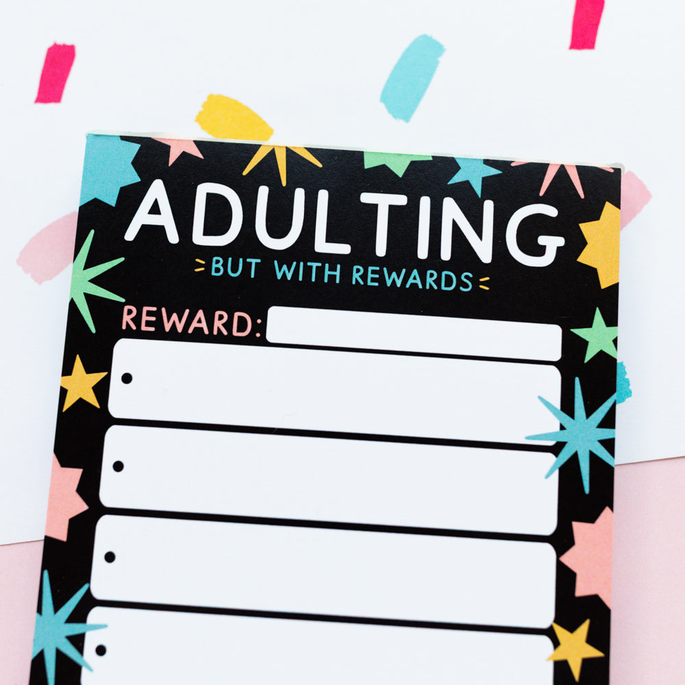 Adulting With Rewards A6 Notepad