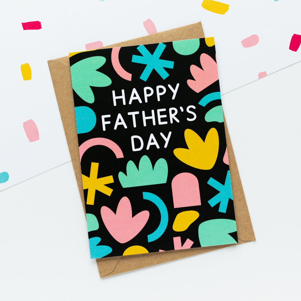 Happy Father's Day Abstract Card