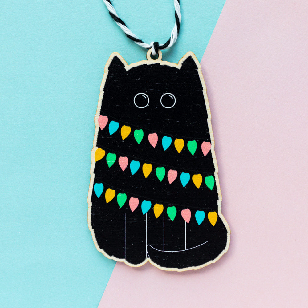 Black Cat Christmas Tree Decoration