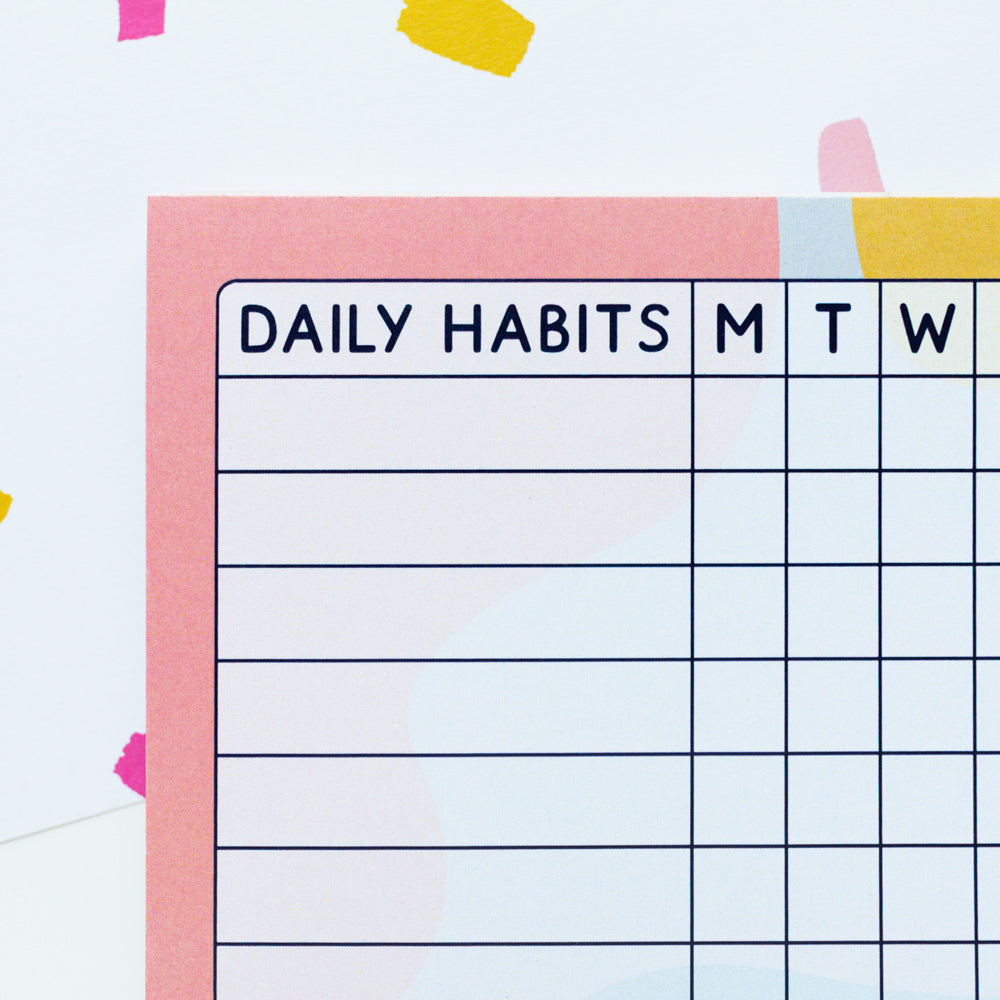 Daily Habit Tracker A6 Pad