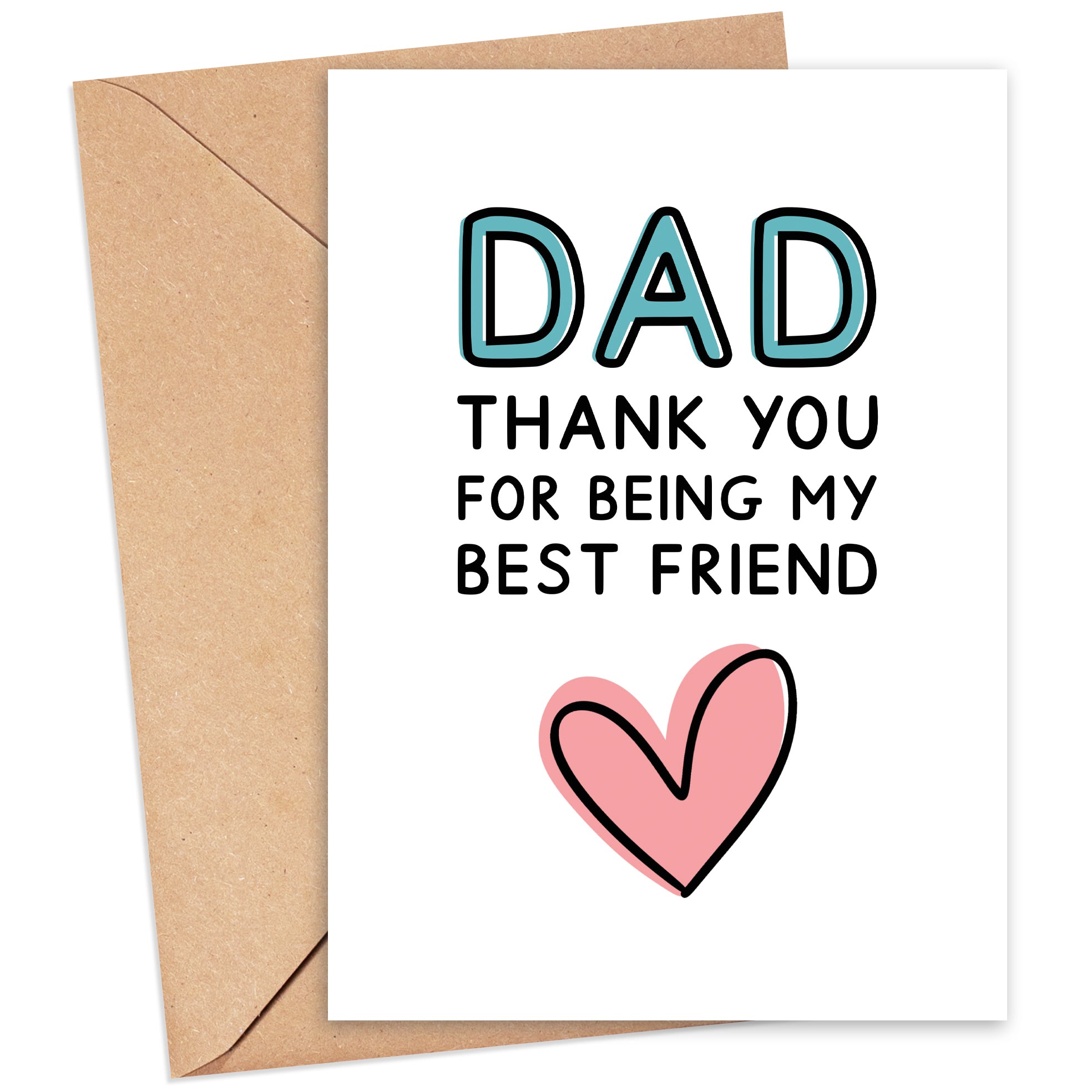 Dad Thank You Best Friend Card