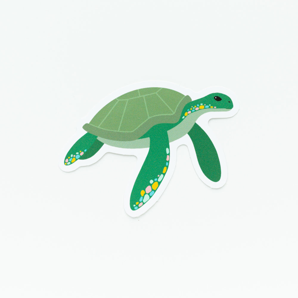 Green Turtle Sticker