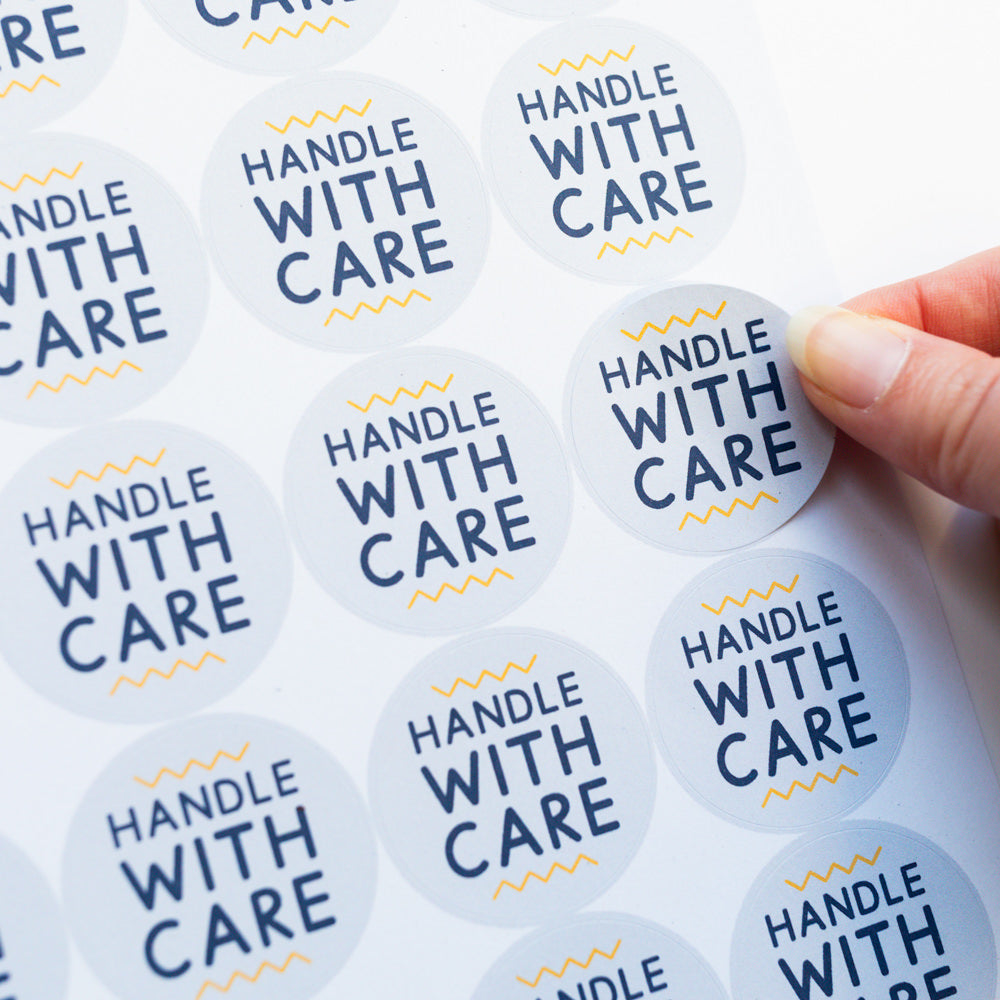 Handle With Care Stickers | Jeff and the Squirrel