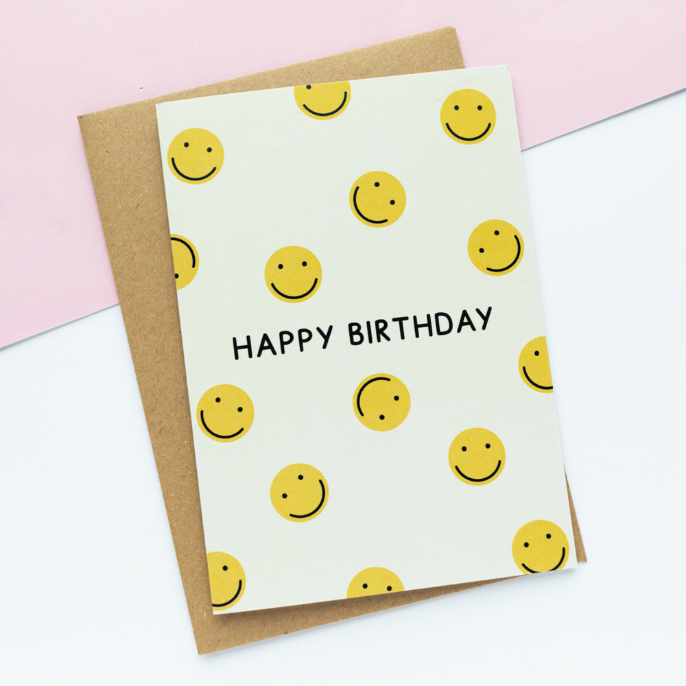 Smiley Face Birthday Card