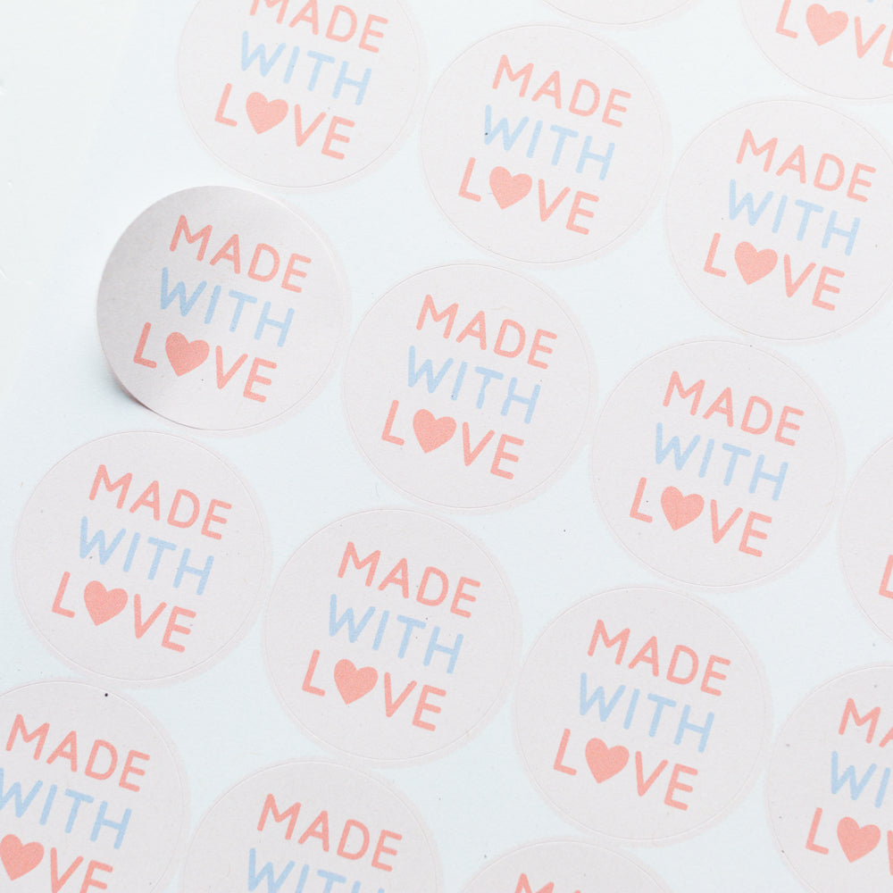 Made With Love Stickers