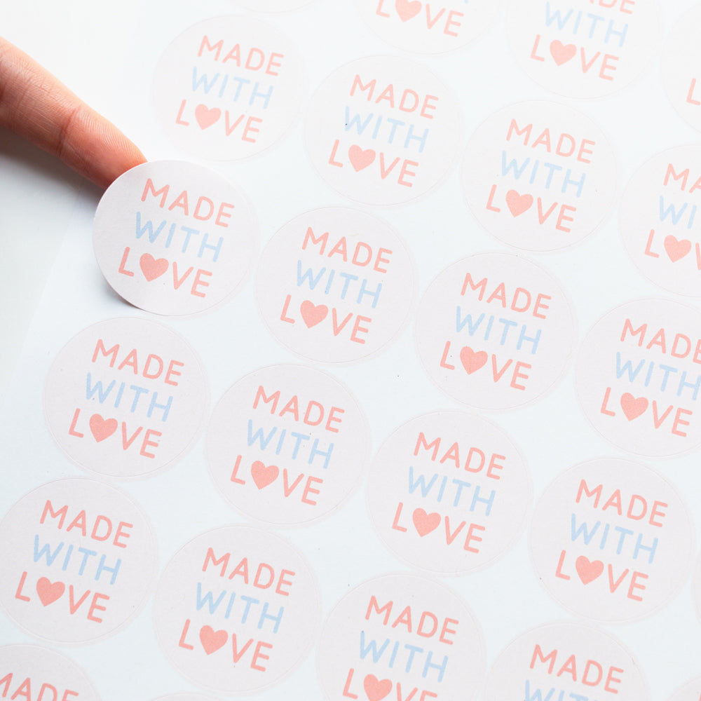 Made With Love Stickers