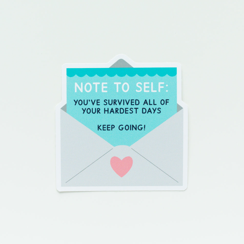Note To Self Keep Going Sticker