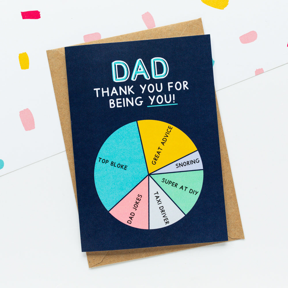 Dad Pie Chart Card