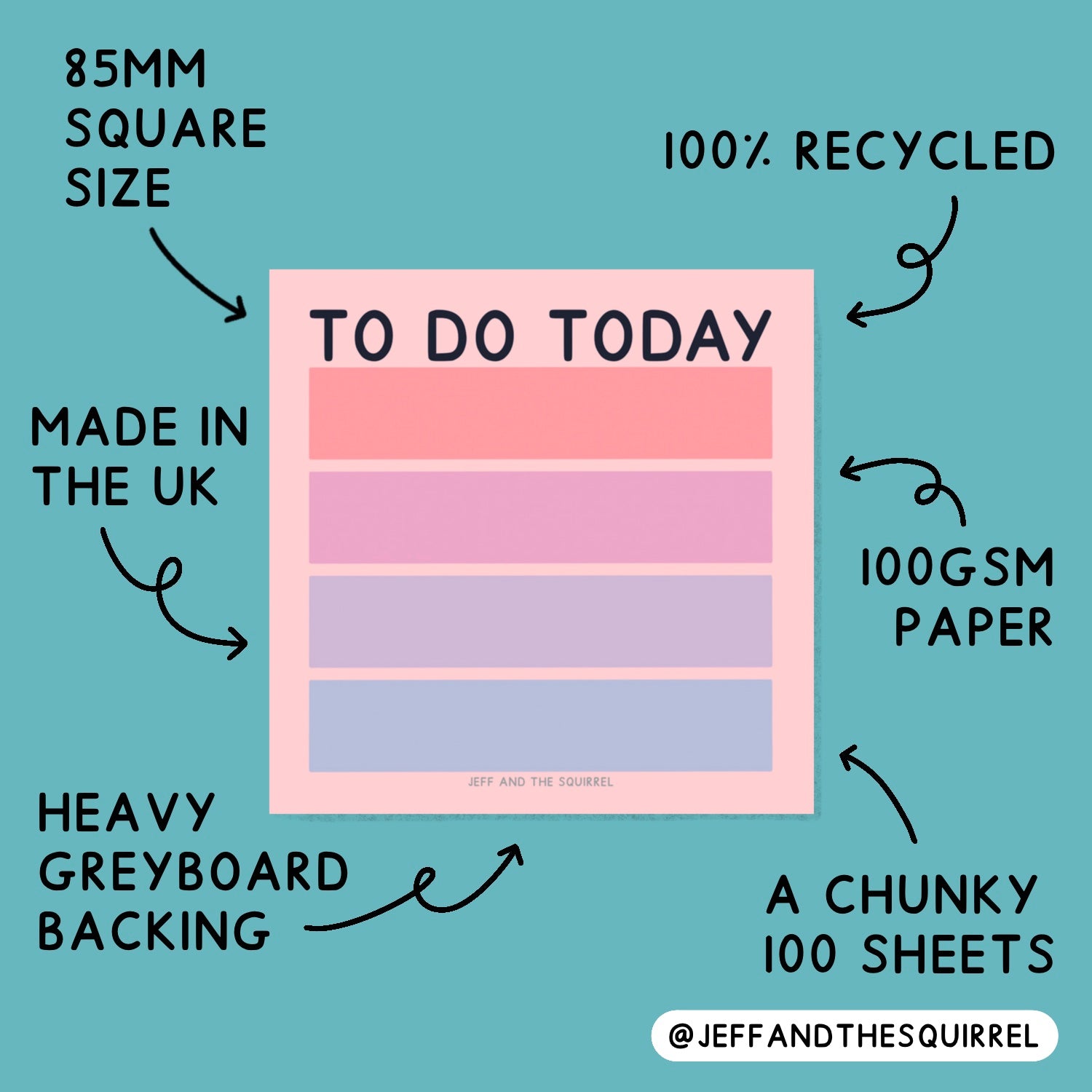 Notes and Stuff Lined Memo Pad