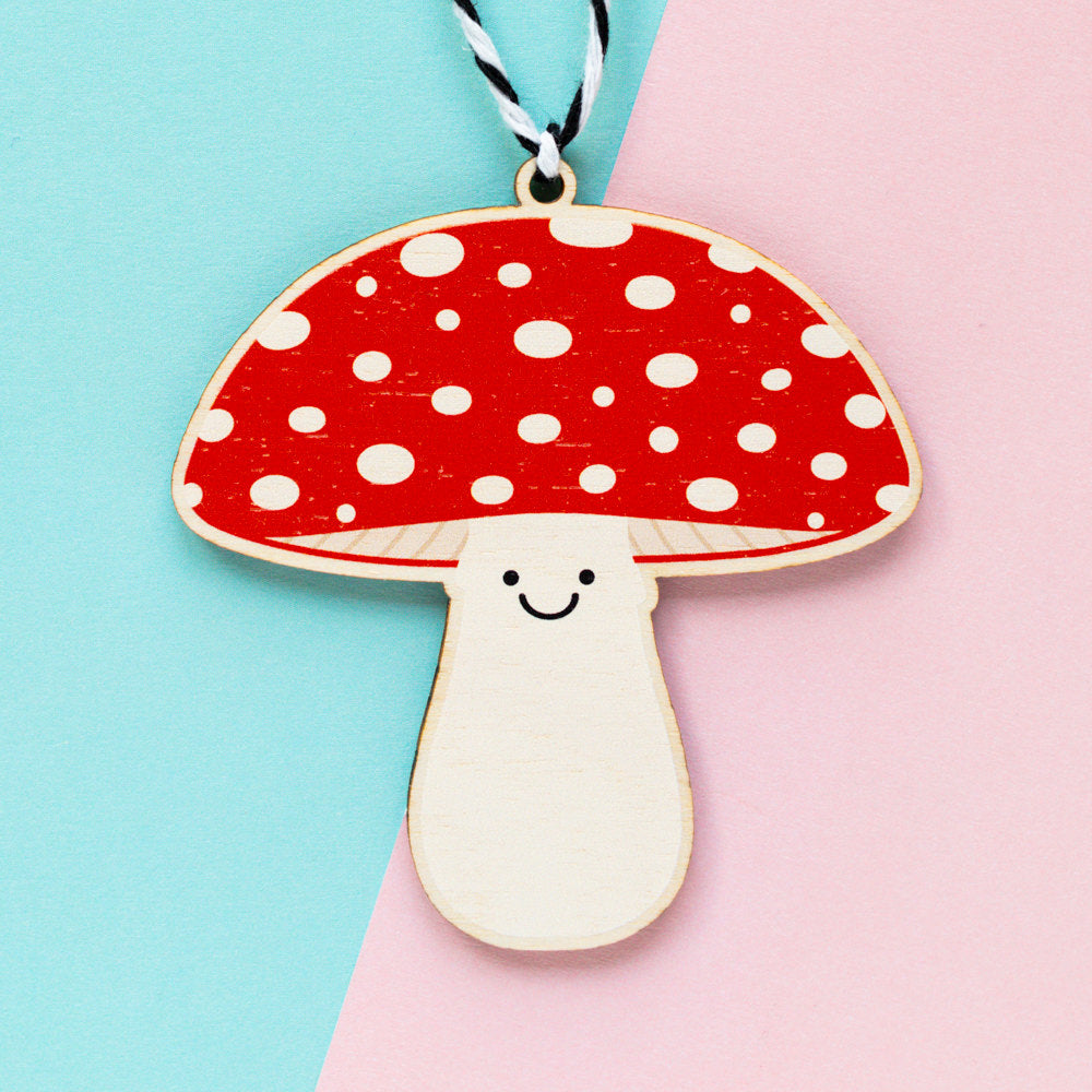 Red Mushroom Christmas Tree Decoration