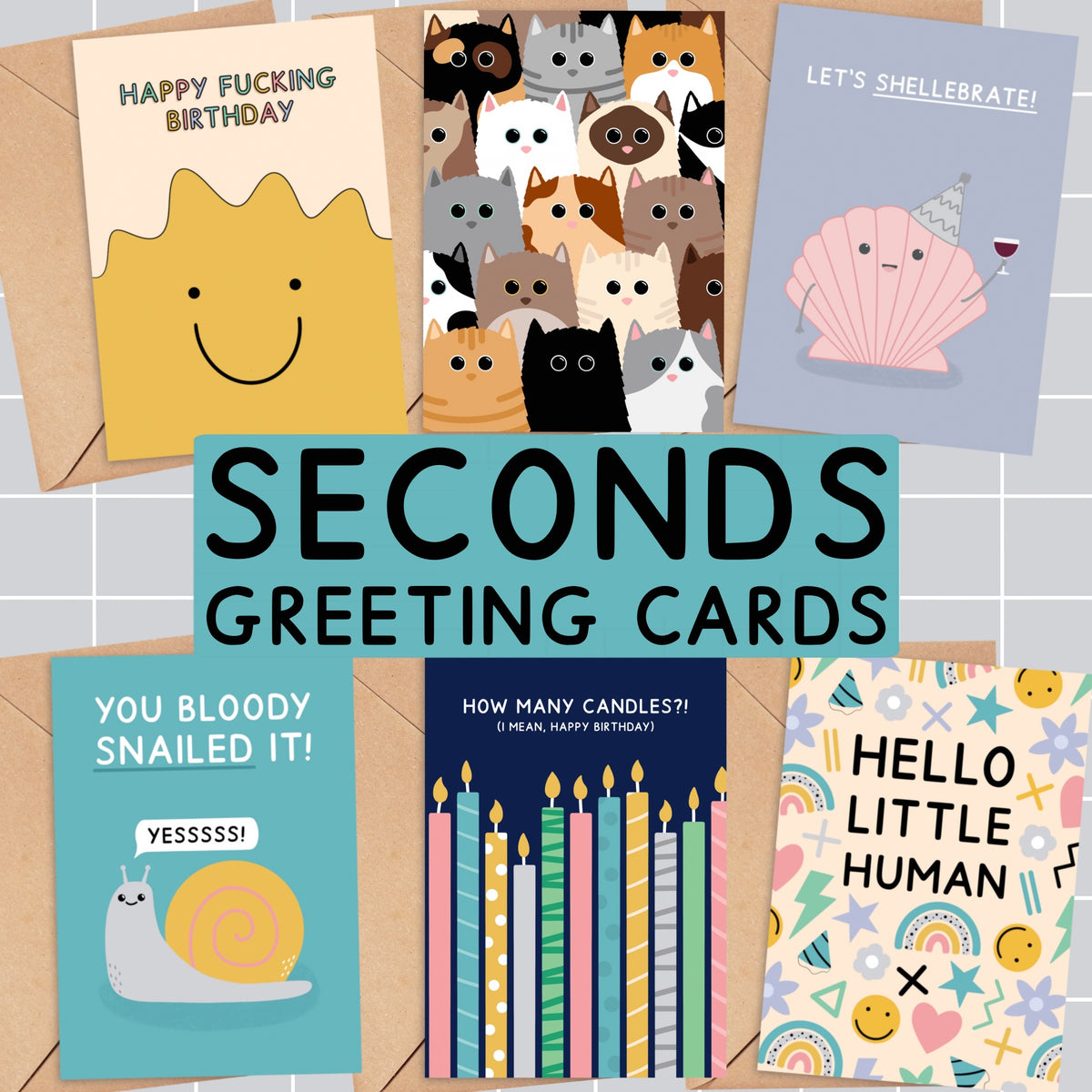 *SECONDS* Greeting Cards