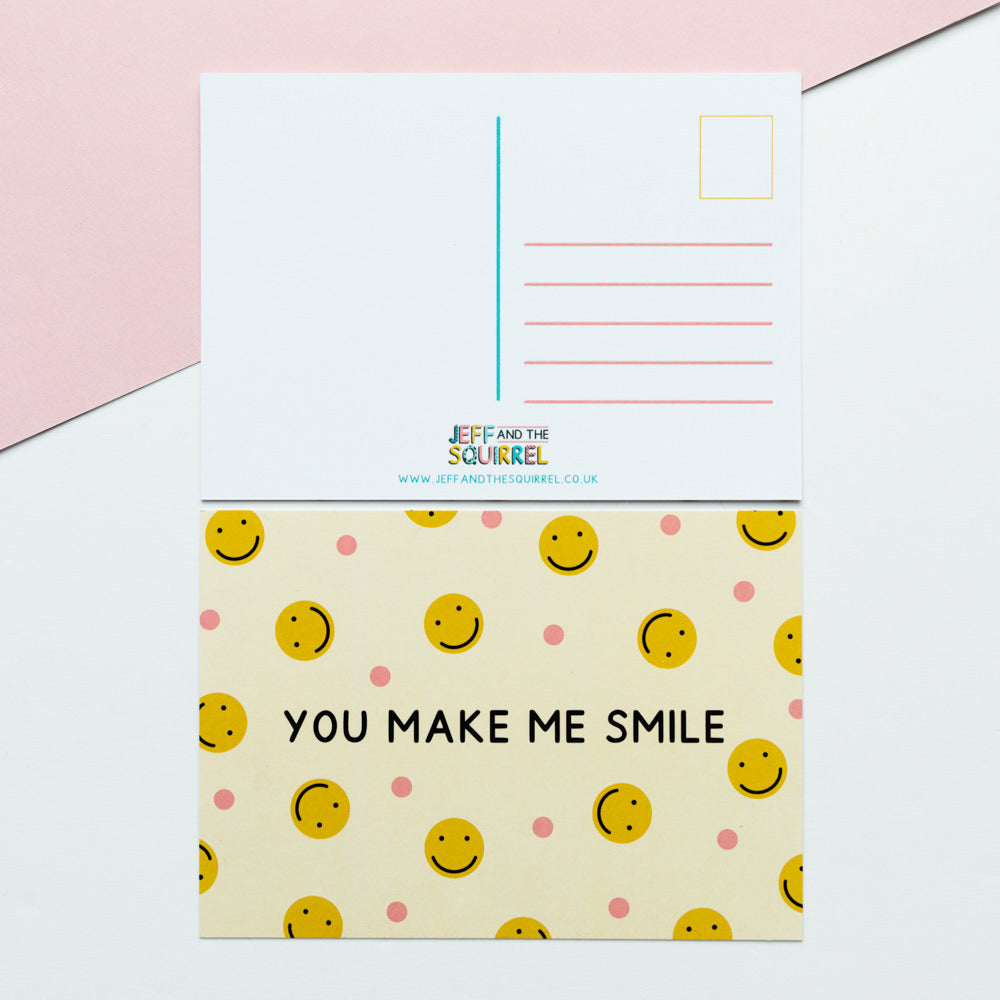 You Make Me Smile Postcard