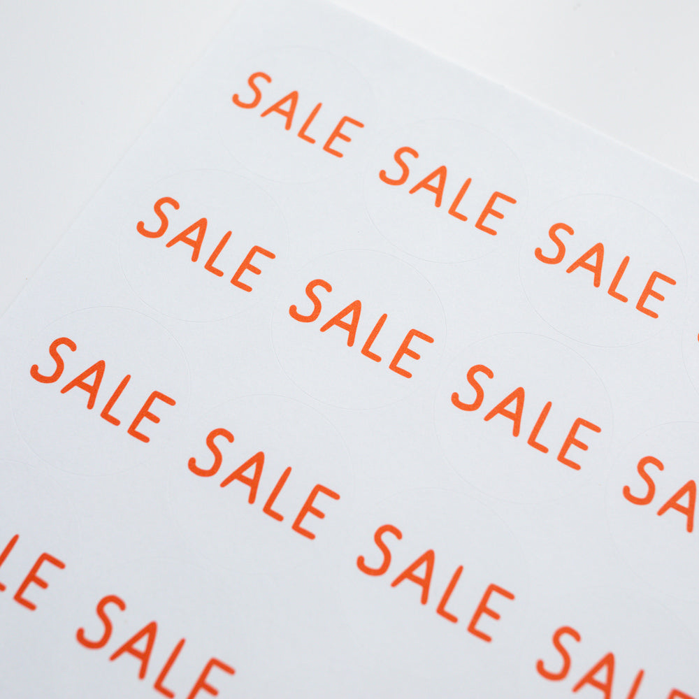 Red Sale Stickers
