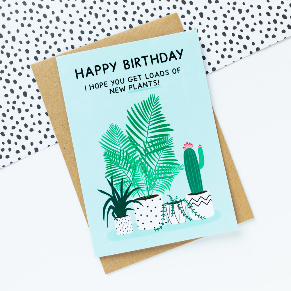 New Plants Birthday Card