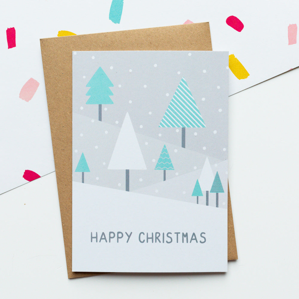 Happy Christmas Tree Card