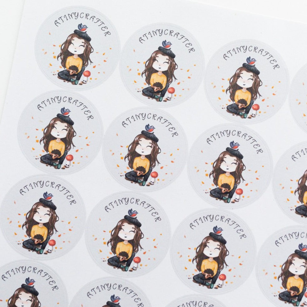 37mm Personalised Logo Stickers