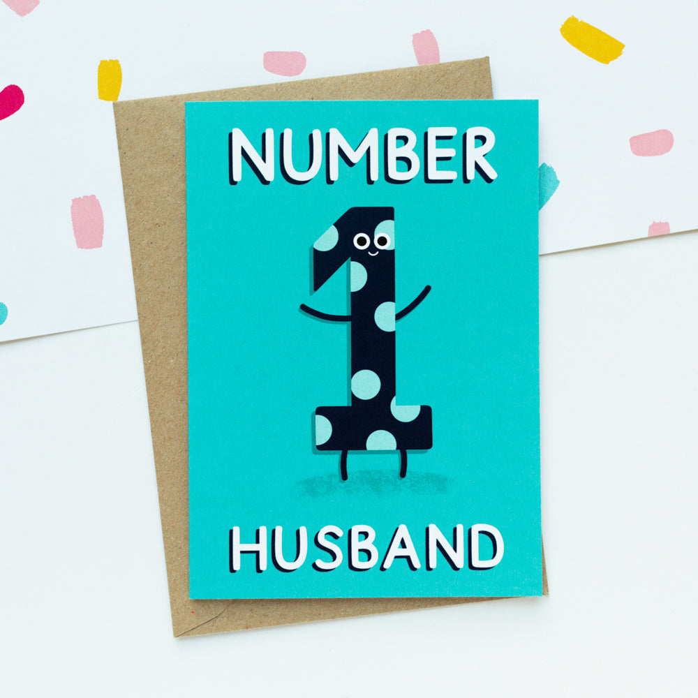 Number 1 Husband Card