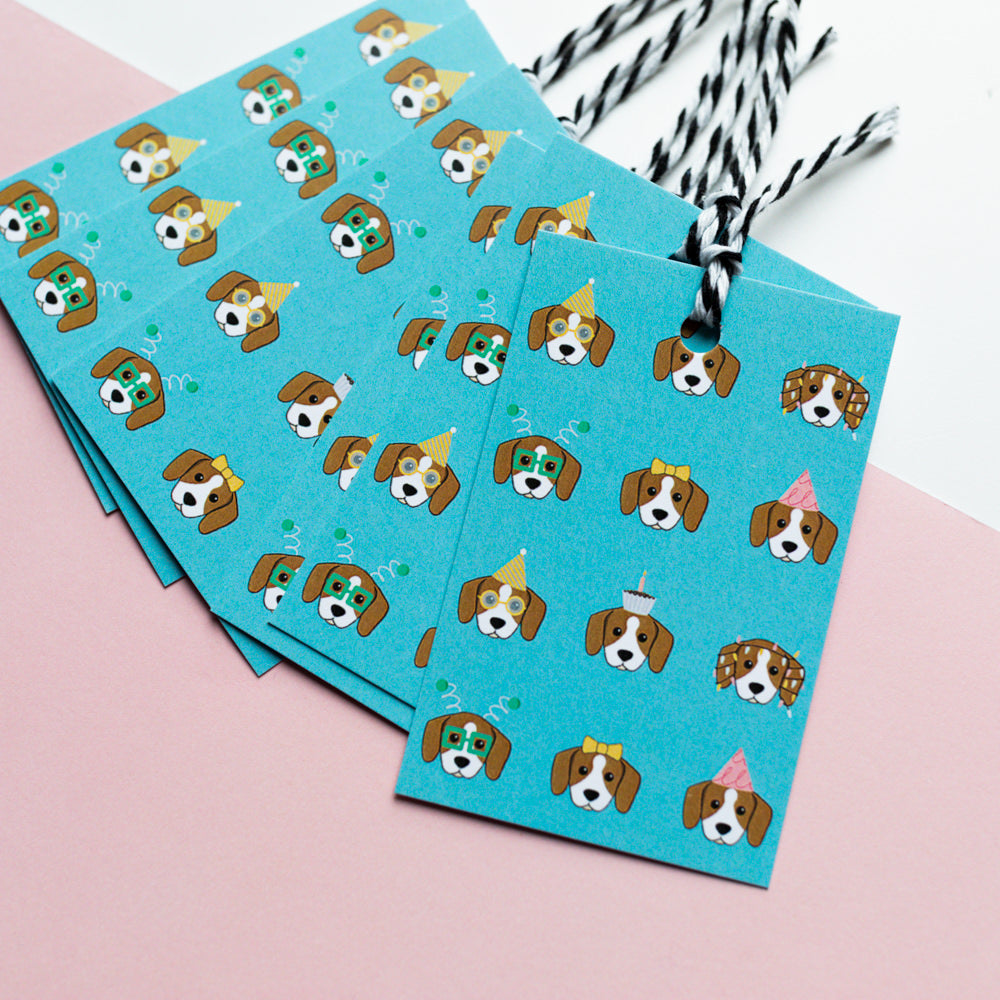 Dog Party Gift Tags