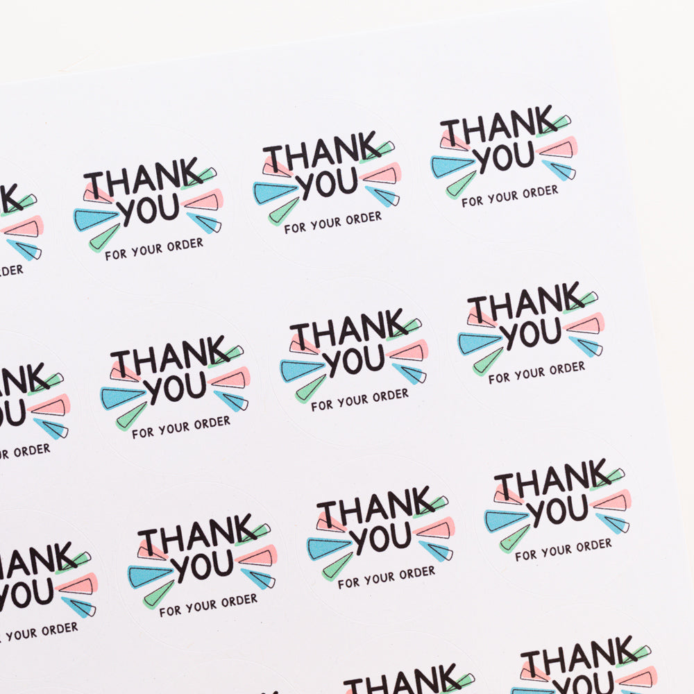 Thank You For Your Order Stickers