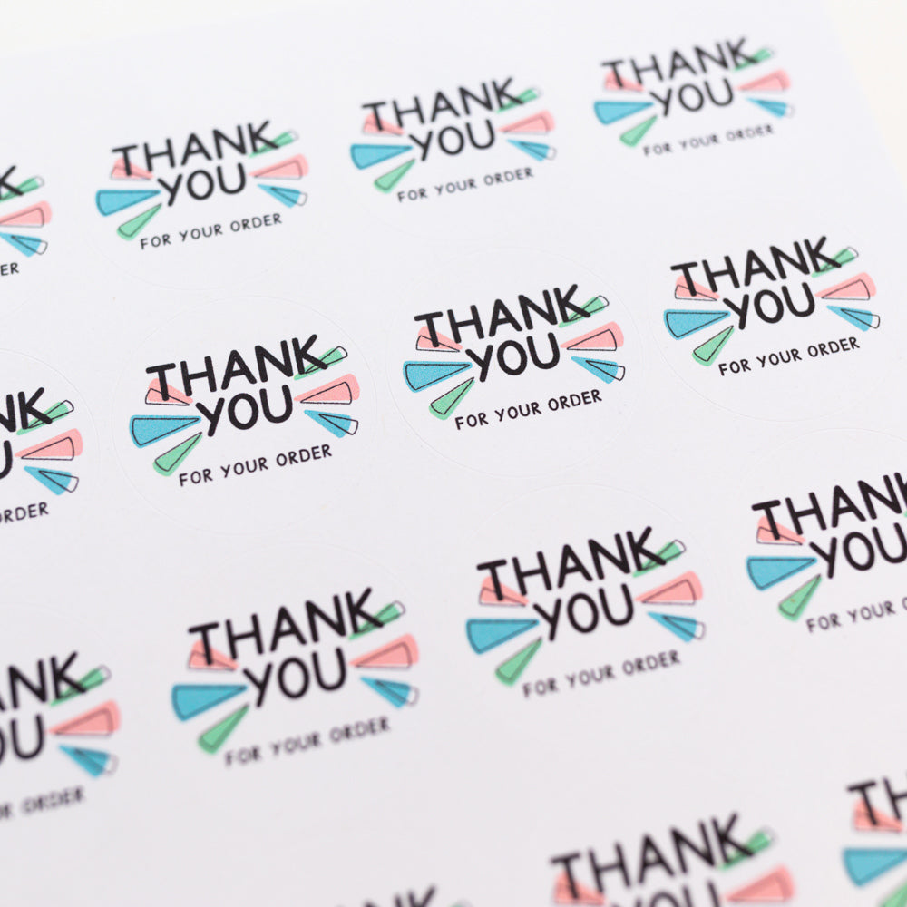 Thank You For Your Order Stickers