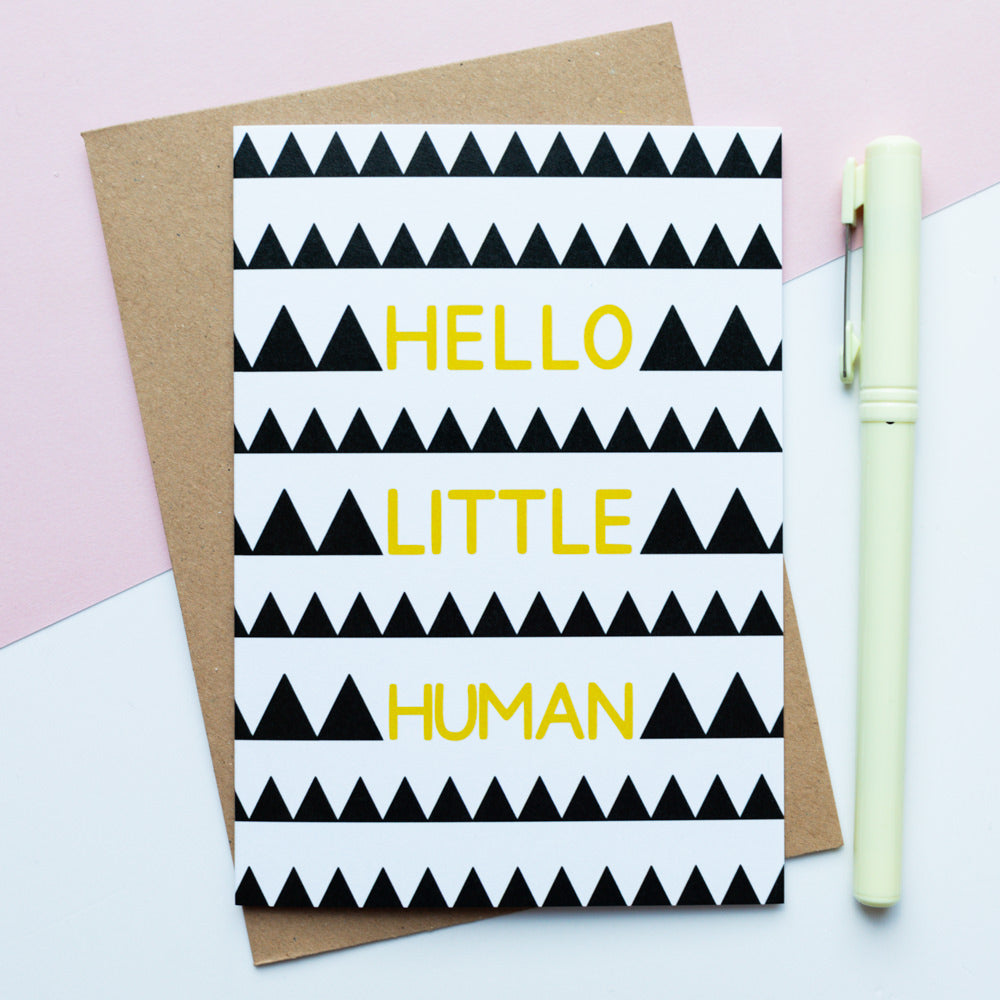 Hello Little Human Card