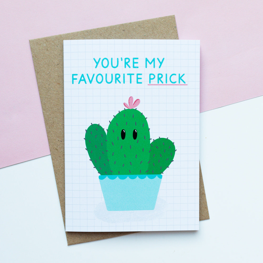 Favourite Prick Cactus Card