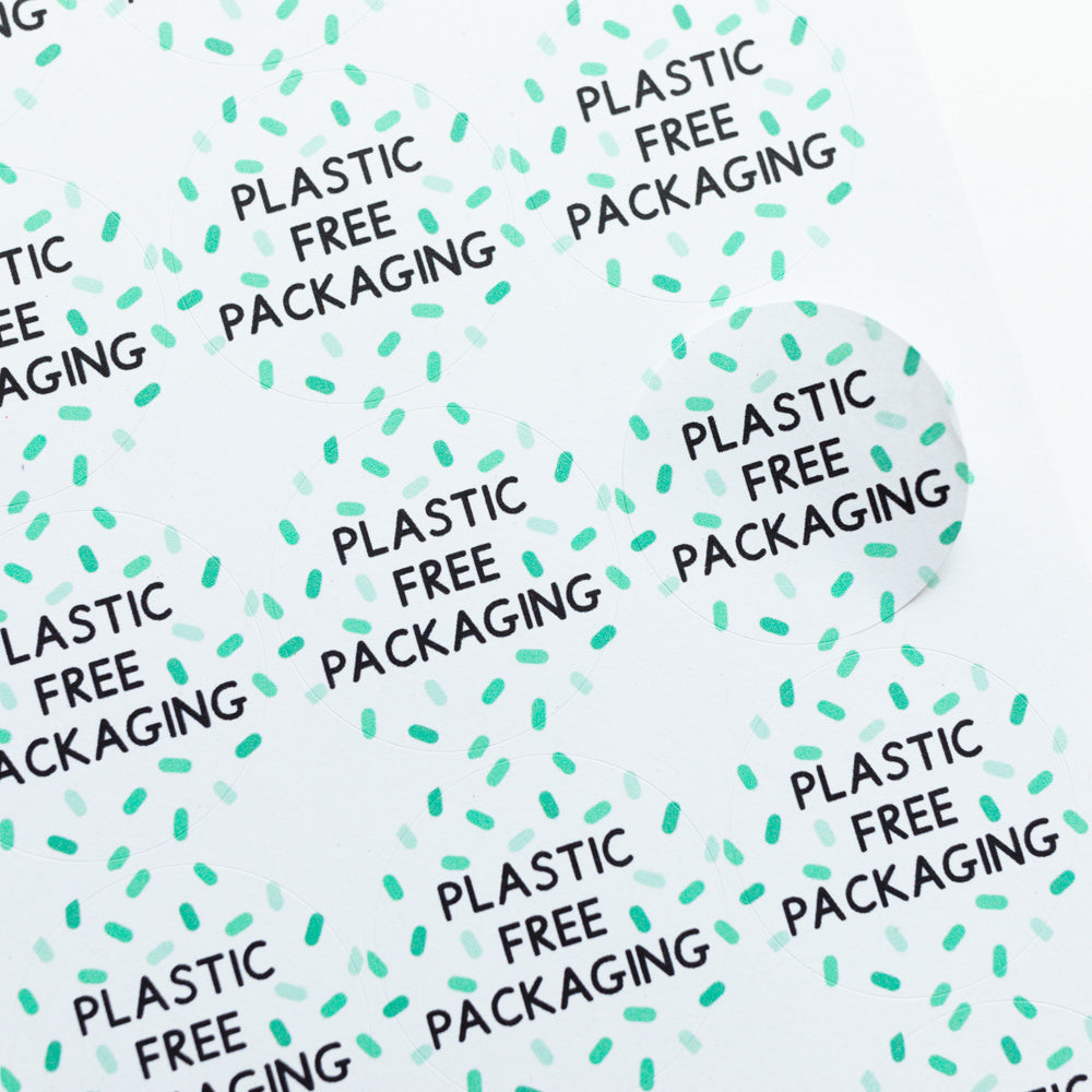 Plastic Free Packaging Confetti Stickers