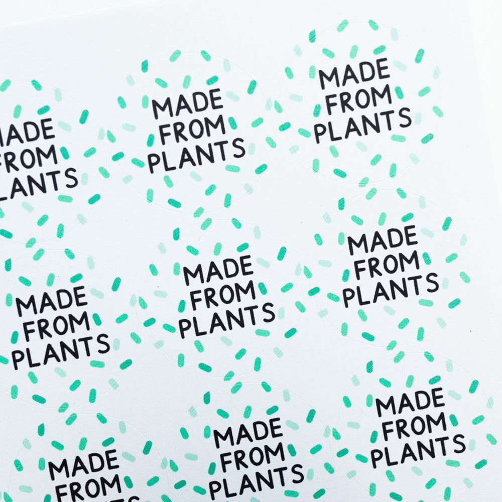 Made From Plants Confetti Stickers