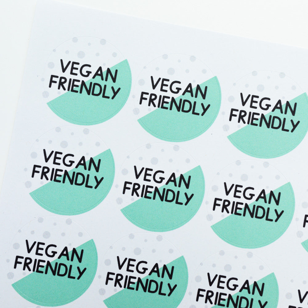 Vegan Friendly Biodegradable Stickers